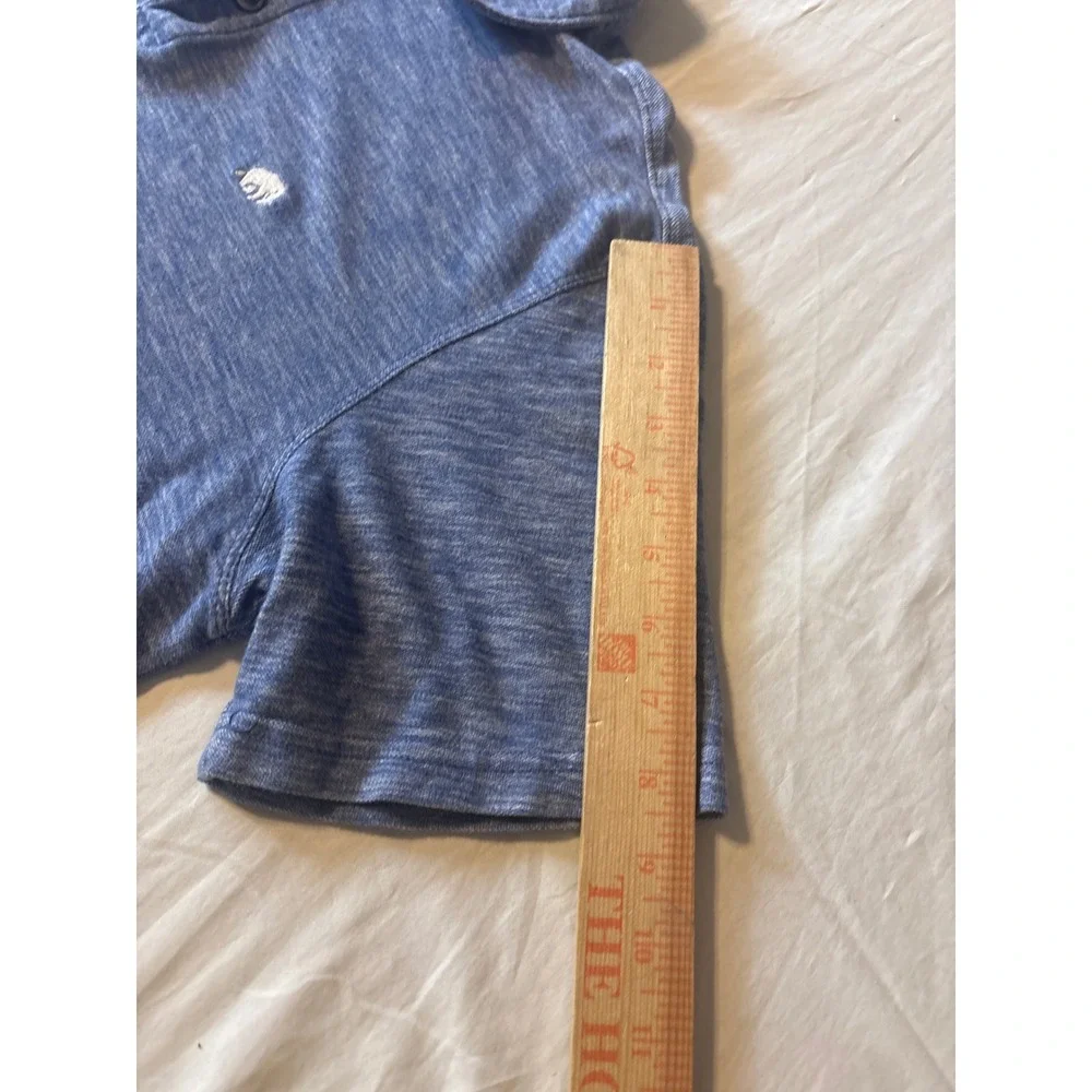 Banana Republic Polo Shirt Mens Large Blue  Elephant Logo Heathered